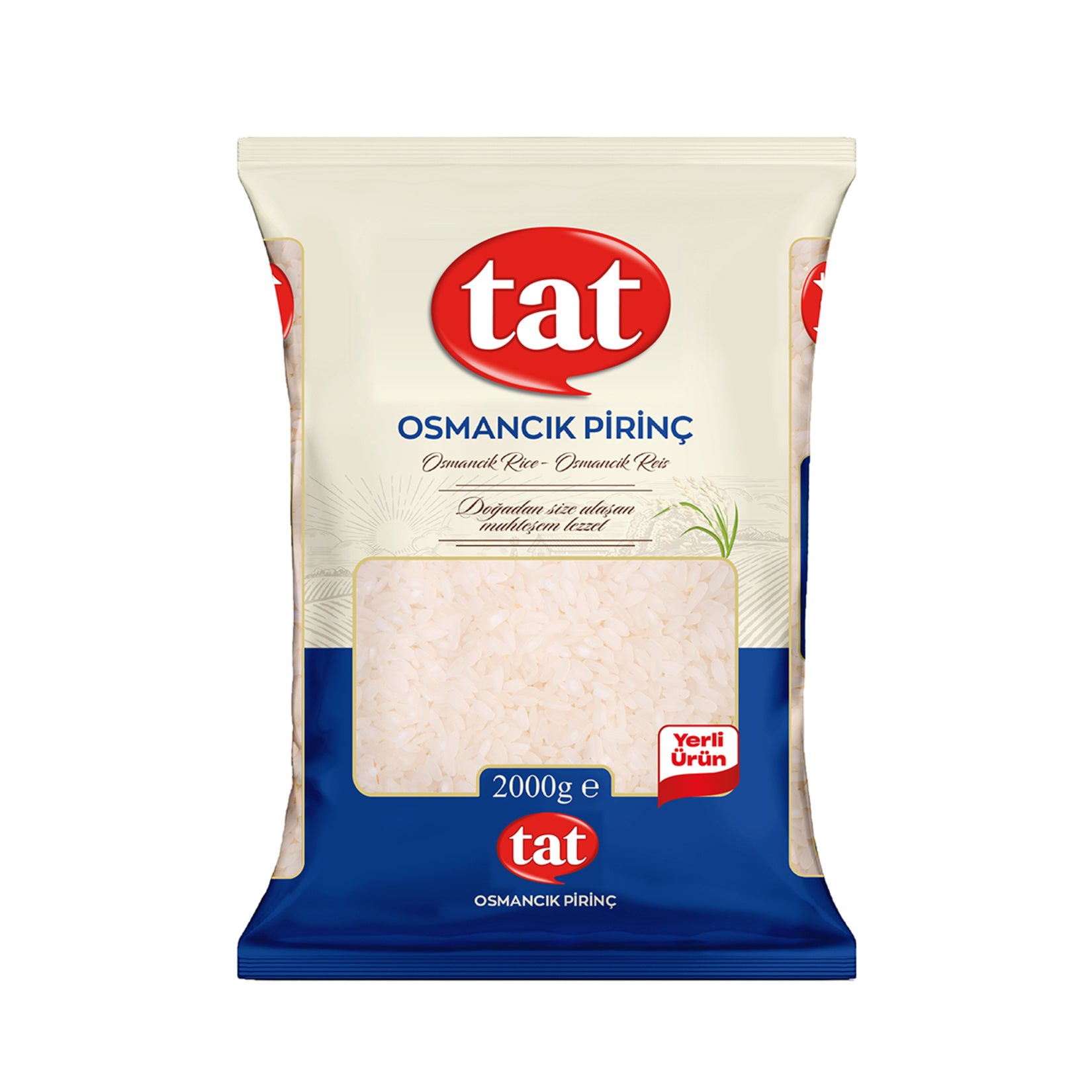 Tat Osmancik Rice is a premium medium-grain rice variety grown in Türkiye, known for its fluffy texture and ability to absorb flavors perfectly.