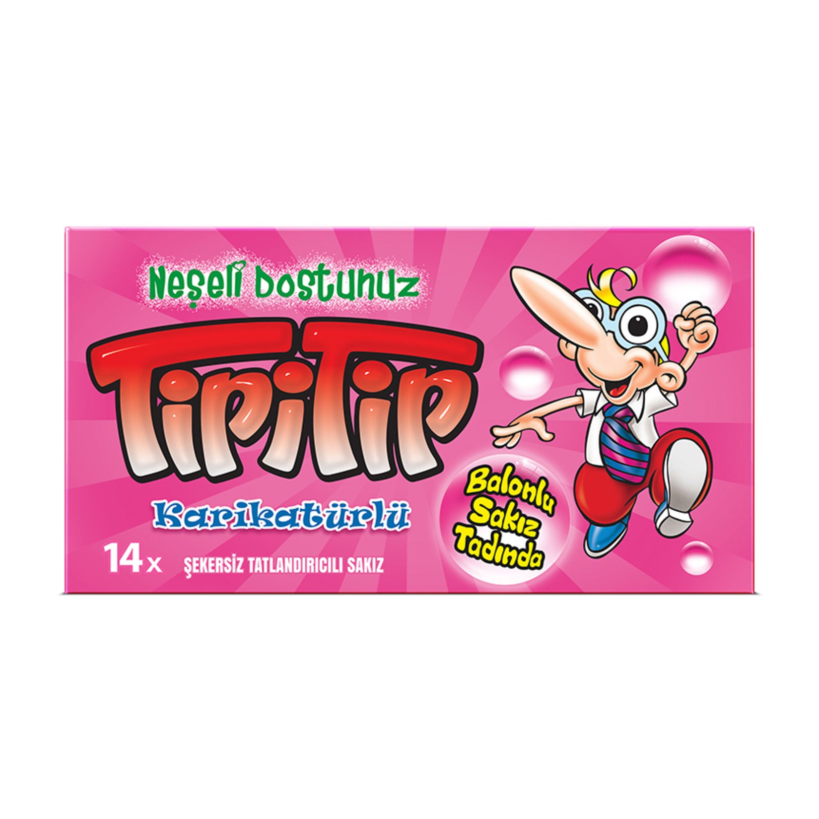 Enjoy a refreshing burst of flavor with Tipitip Mixed Fruit and Menthol Chewing Gum.