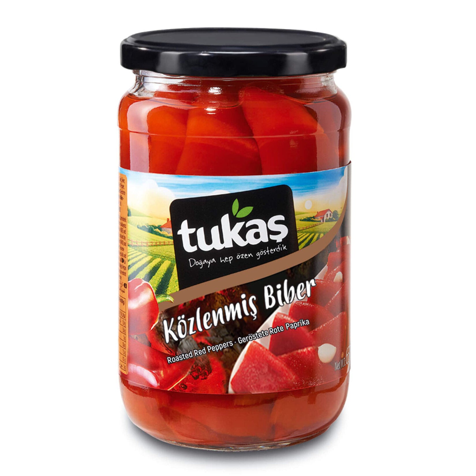 Tukaş Roasted Red Peppers bring the rich, smoky flavor of fire-roasted kapya peppers straight to your kitchen.