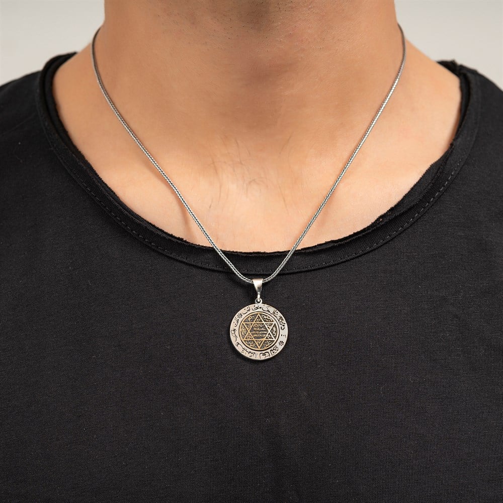 The Turkish Silver Necklace with Seal of Solomon Motif is a meaningful piece rooted in centuries of Anatolian symbolism.