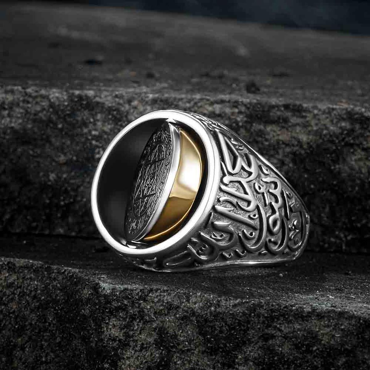 Turkish Silver Ring with Double Sided Seal of Solomon is a bold statement piece inspired by centuries-old symbolism and spiritual artistry.