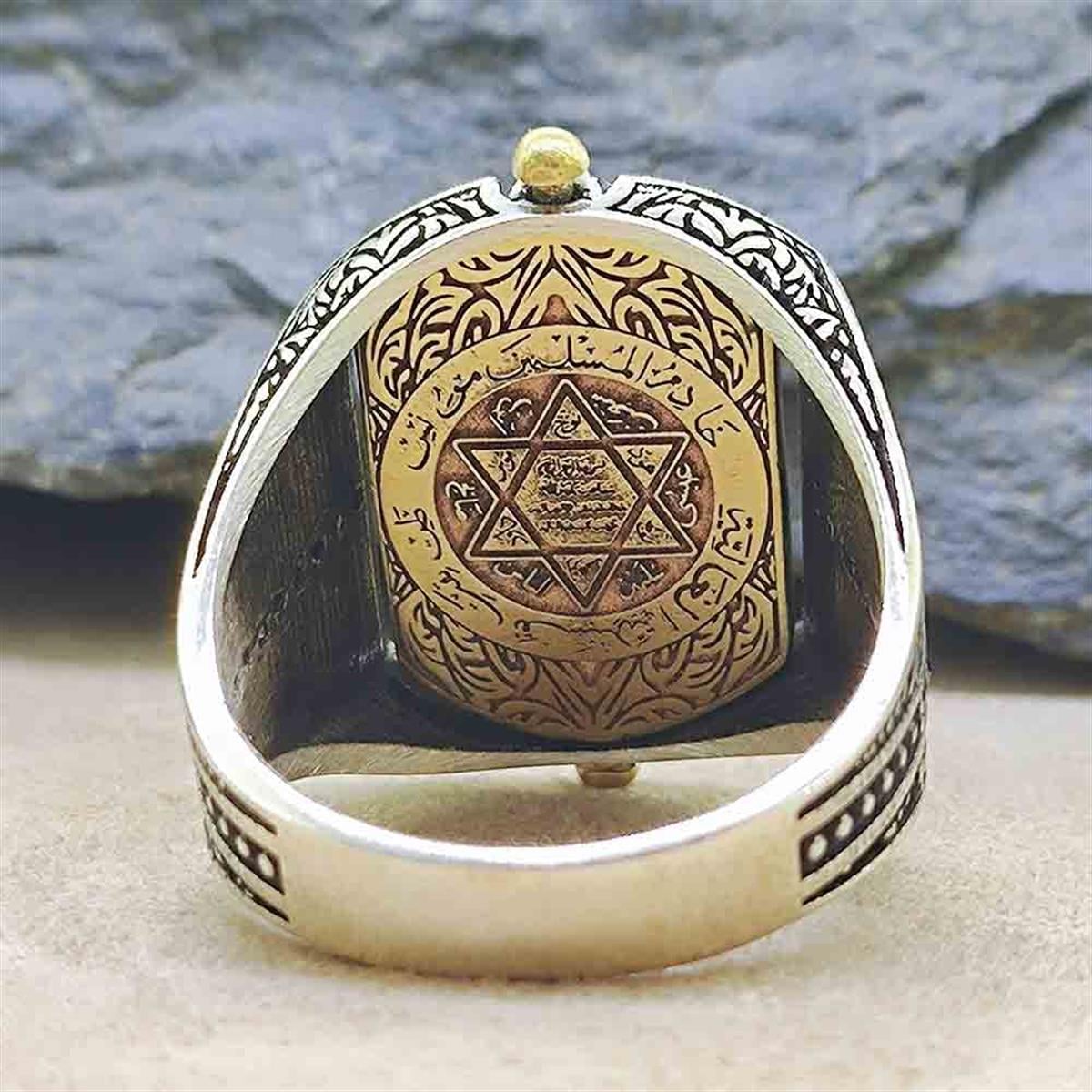 Turkish Silver Ring with Suleiman Seal and Ayat al Kursi is a powerful expression of faith and craftsmanship.
