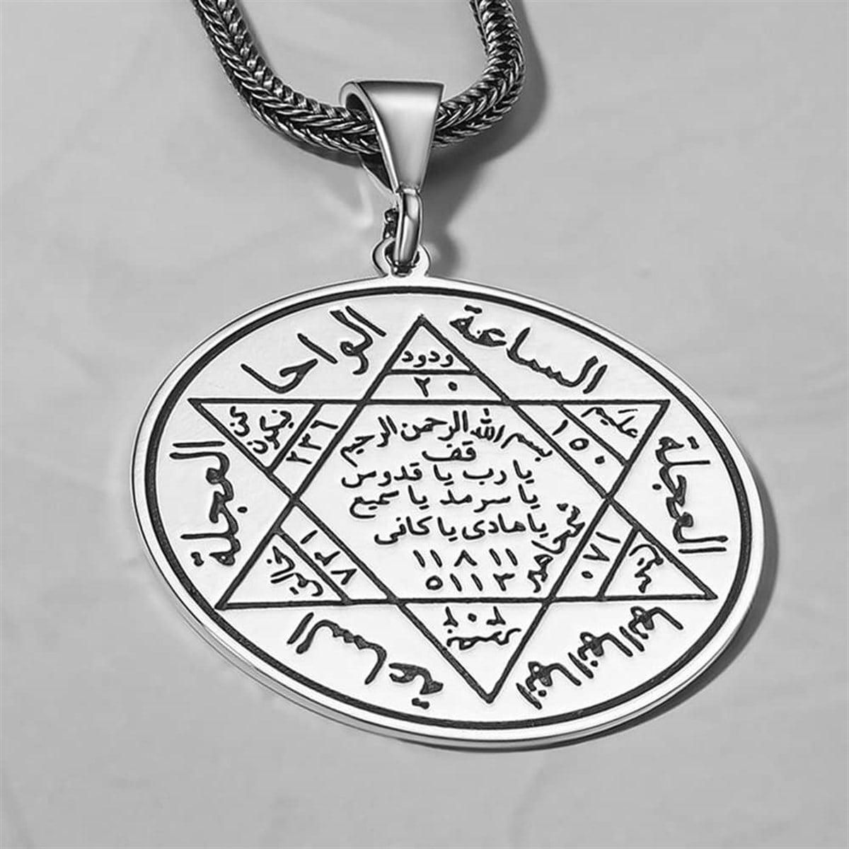 Crafted with symbolic meaning and bold presence, this Turkish Sterling Silver Necklace with Seal of Solomon features an intricately engraved Seal of Solomon pendant inspired by centuries of Anatolian tradition.