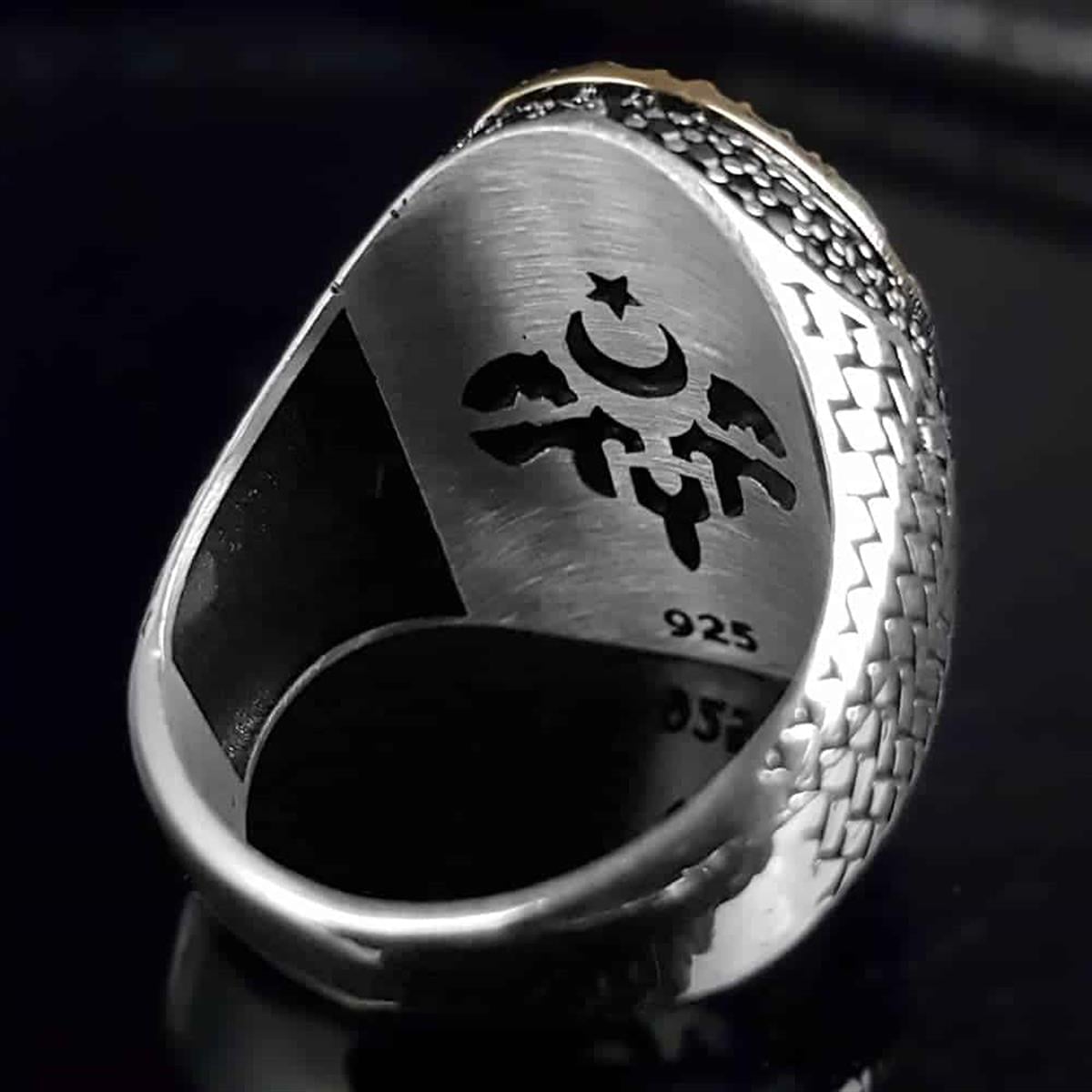 Rooted in centuries of Anatolian symbolism, this Turkish Sterling Silver Ring with Seal of Solomon Motif features the powerful and historic Seal of Solomon intricately engraved across its bold face.