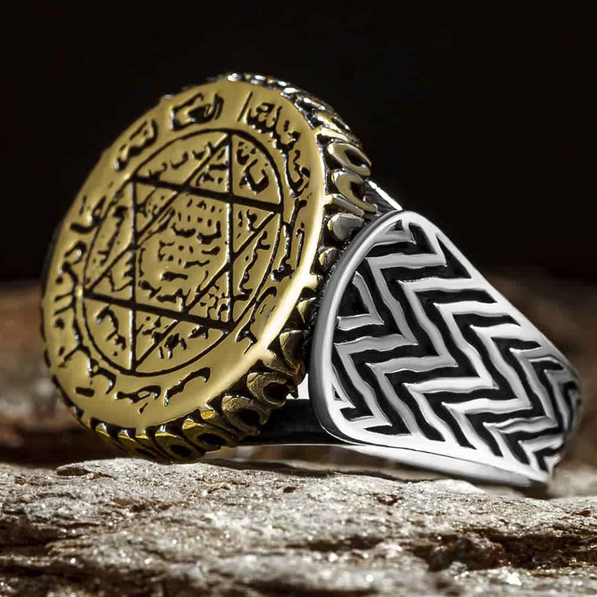 Turkish Sterling Silver Ring with Seal of Solomon is a bold and symbolic piece crafted for those who appreciate heritage, meaning, and masterful metalwork.