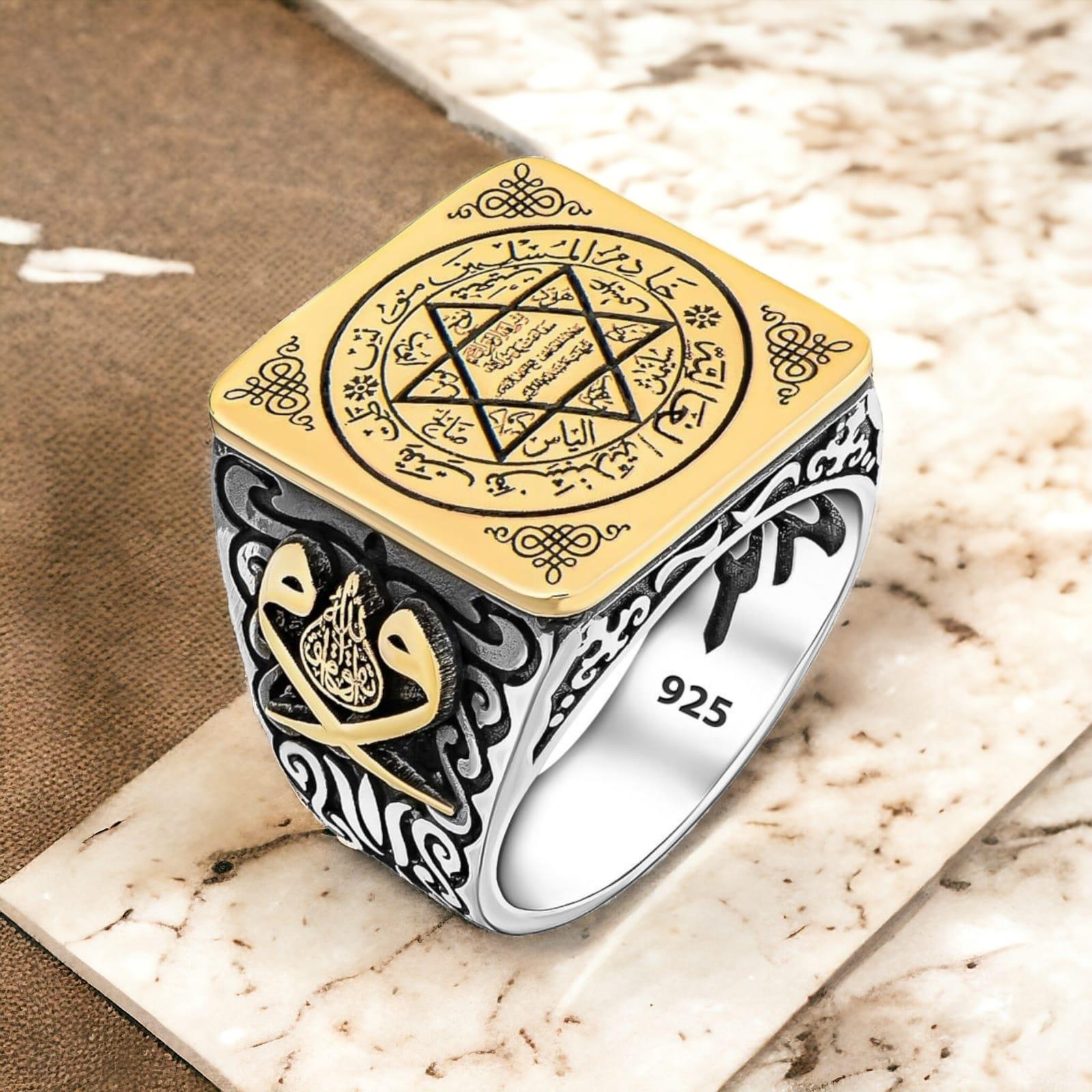 Turkish Sterling Silver Ring with Seal of Solomon is a bold, heritage-inspired piece rooted in centuries of Anatolian and Ottoman symbolism.
