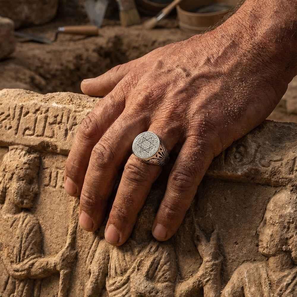 Turkish Sterling Silver Ring with Seal of Solomon is a powerful symbol rooted in centuries of Islamic and Ottoman tradition.