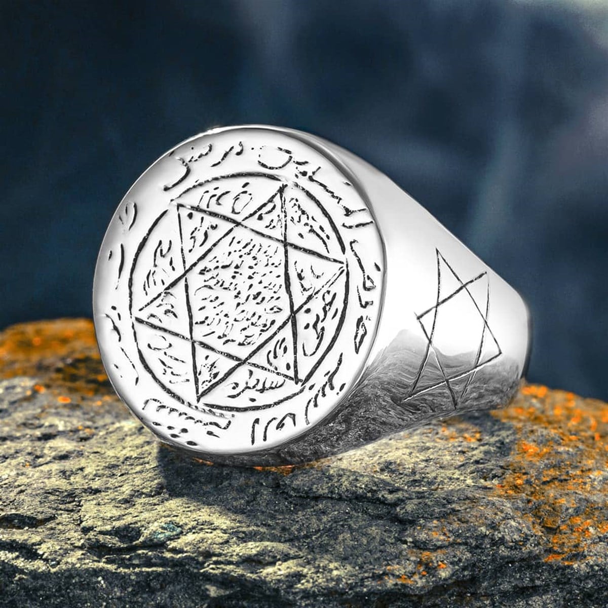 Turkish Sterling Silver Ring with Seal of Solomon is a powerful expression of heritage, symbolism, and master craftsmanship.