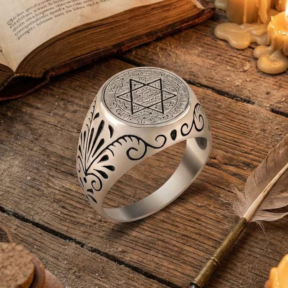 Turkish Sterling Silver Ring with Seal of Solomon is a powerful symbol rooted in centuries of Islamic and Ottoman tradition.