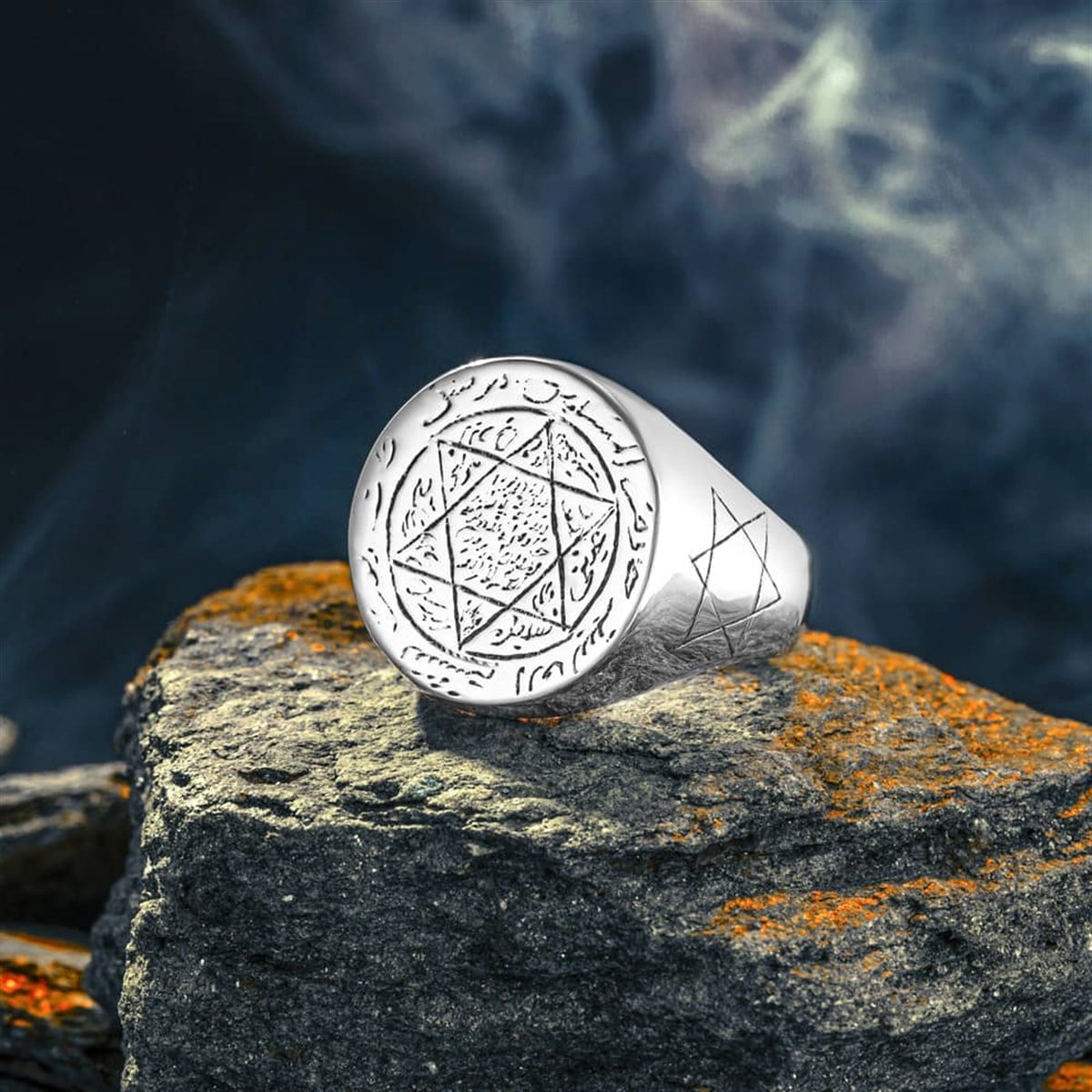 Turkish Sterling Silver Ring with Seal of Solomon is a powerful expression of heritage, symbolism, and master craftsmanship.
