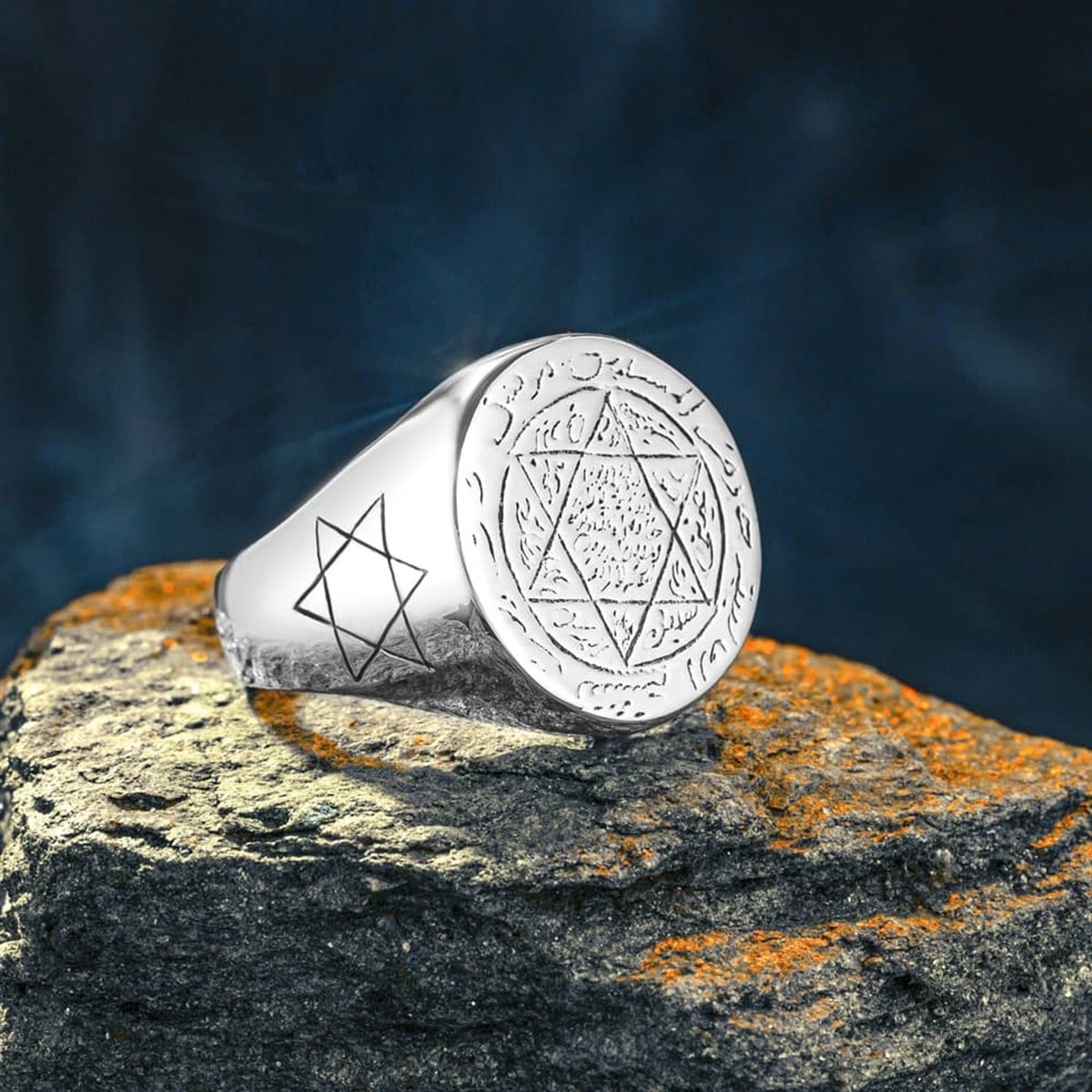 Turkish Sterling Silver Ring with Seal of Solomon is a powerful expression of heritage, symbolism, and master craftsmanship.
