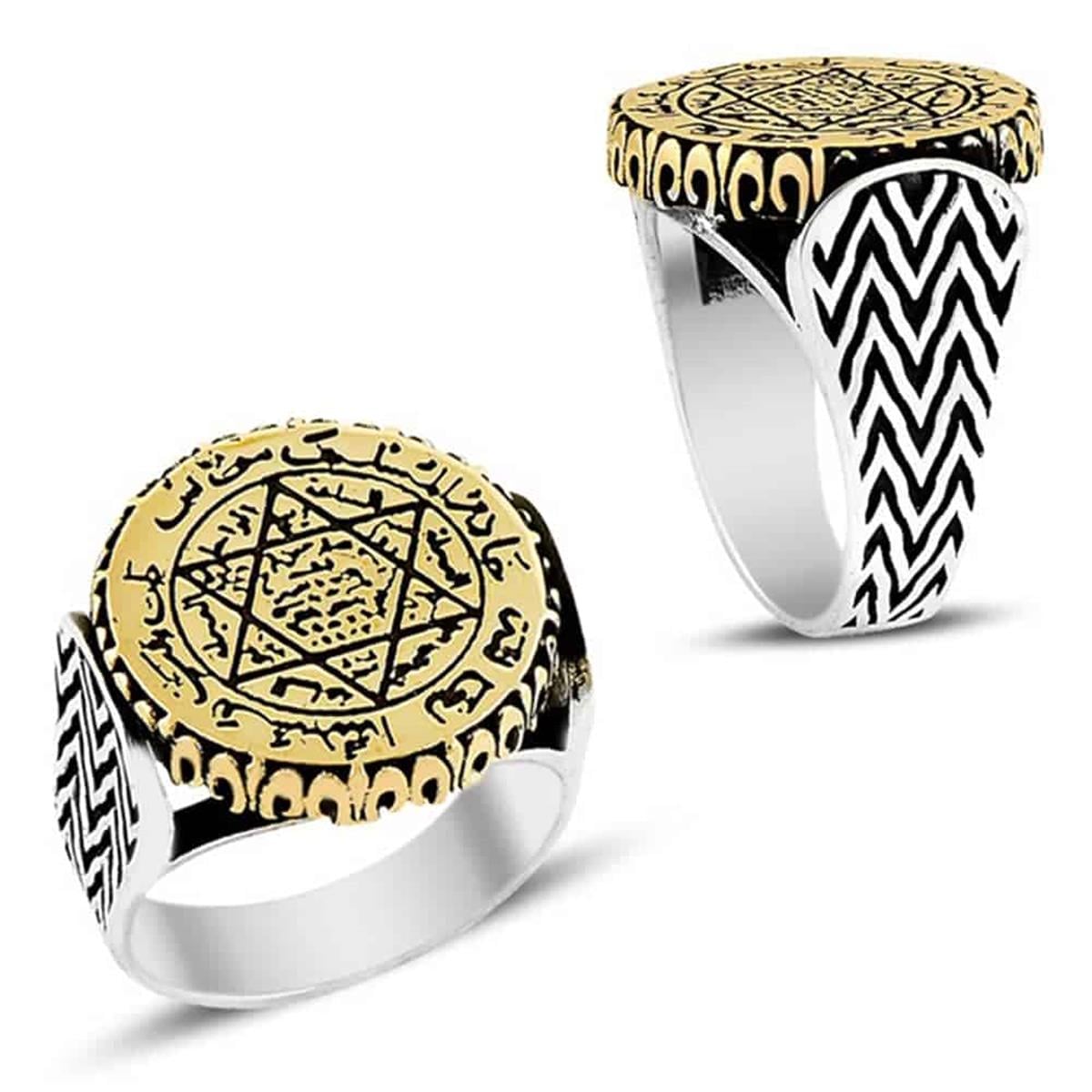 Turkish Sterling Silver Ring with Seal of Solomon is a bold and symbolic piece crafted for those who appreciate heritage, meaning, and masterful metalwork.