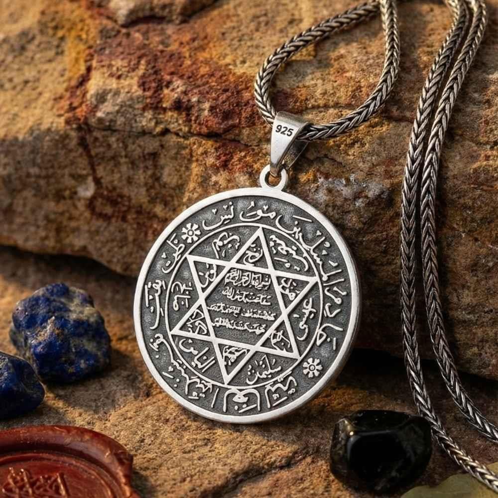 Turkish Sterling Silver Seal of Solomon Necklace is a meaningful piece rooted in centuries of Islamic and Ottoman tradition.