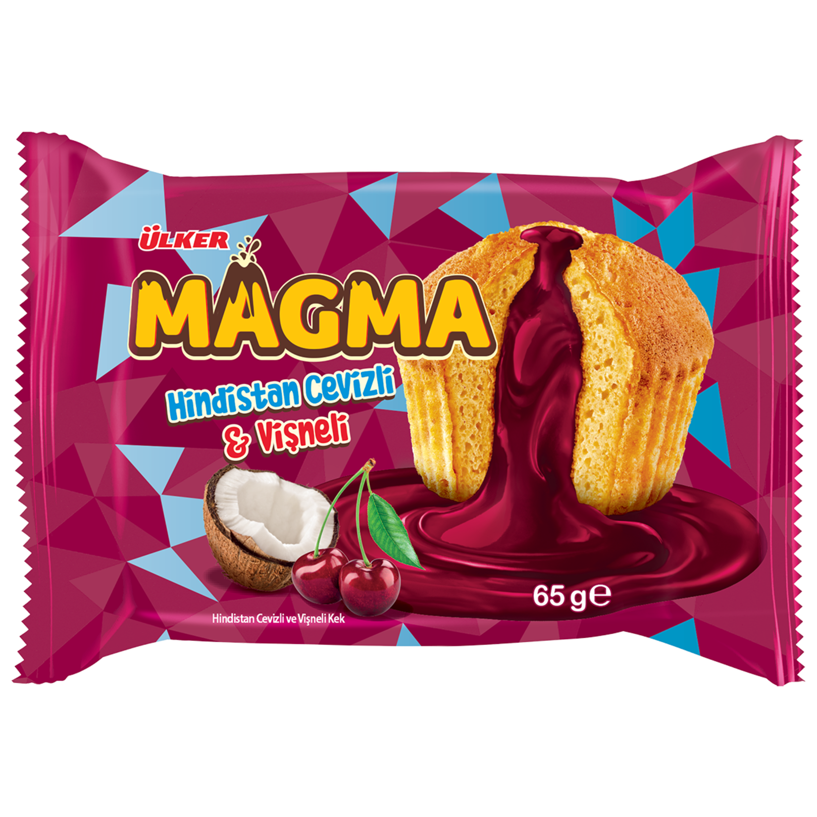 Ulker Dankek Magma Coconut & Sour Cherry Cake offers a delightful twist on your favorite mini cake.