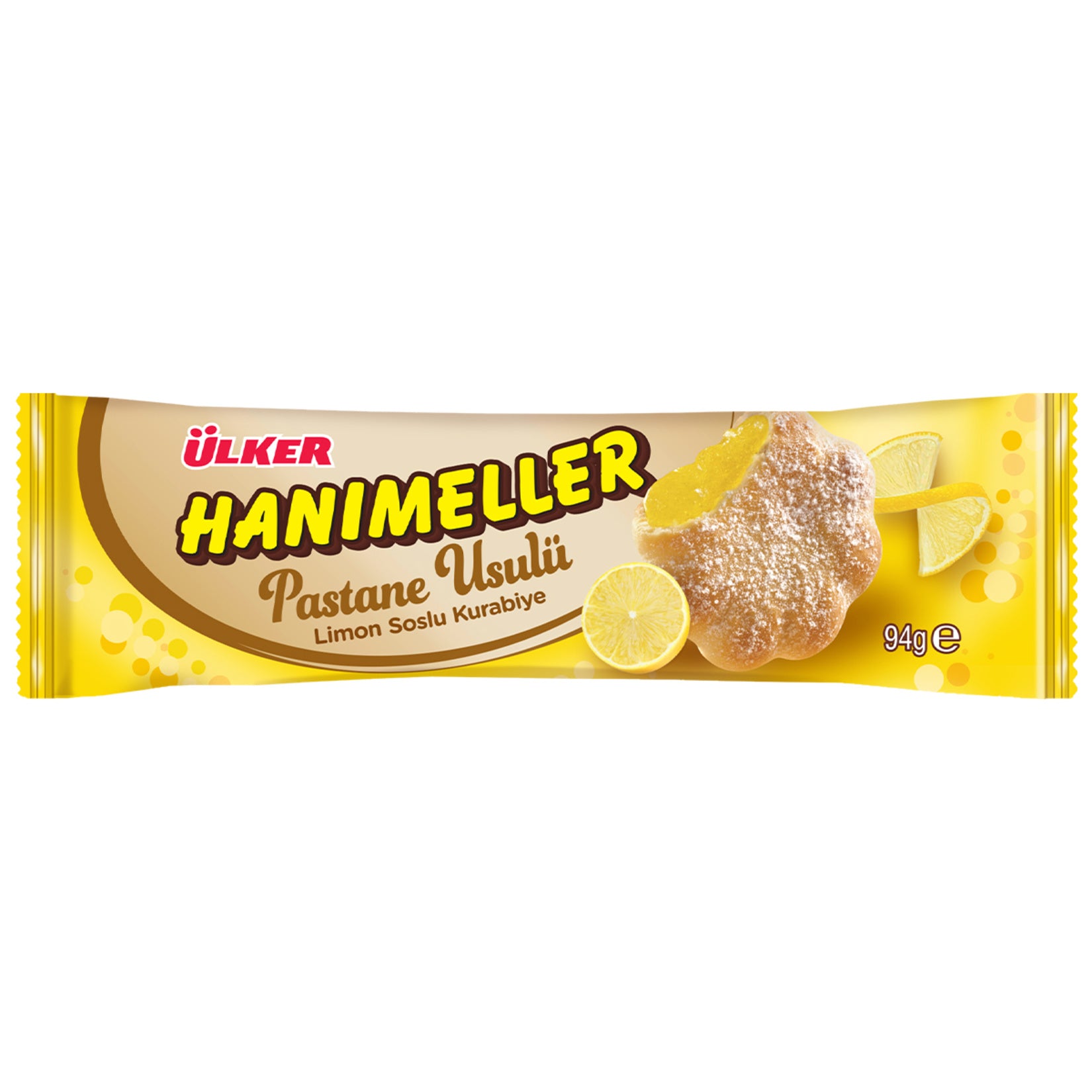 Ulker Hanimeller Lemon Sauce Cookie brings together the comforting taste of traditional Turkish home-style cookies with a refreshing lemon twist.