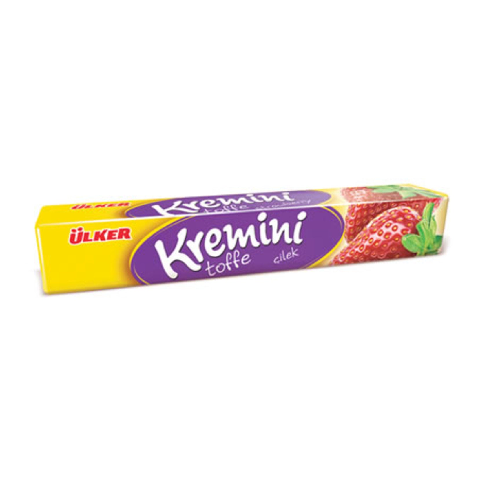 Ulker Kremini Strawberry Soft Candy offers a burst of fruity flavor in every bite.