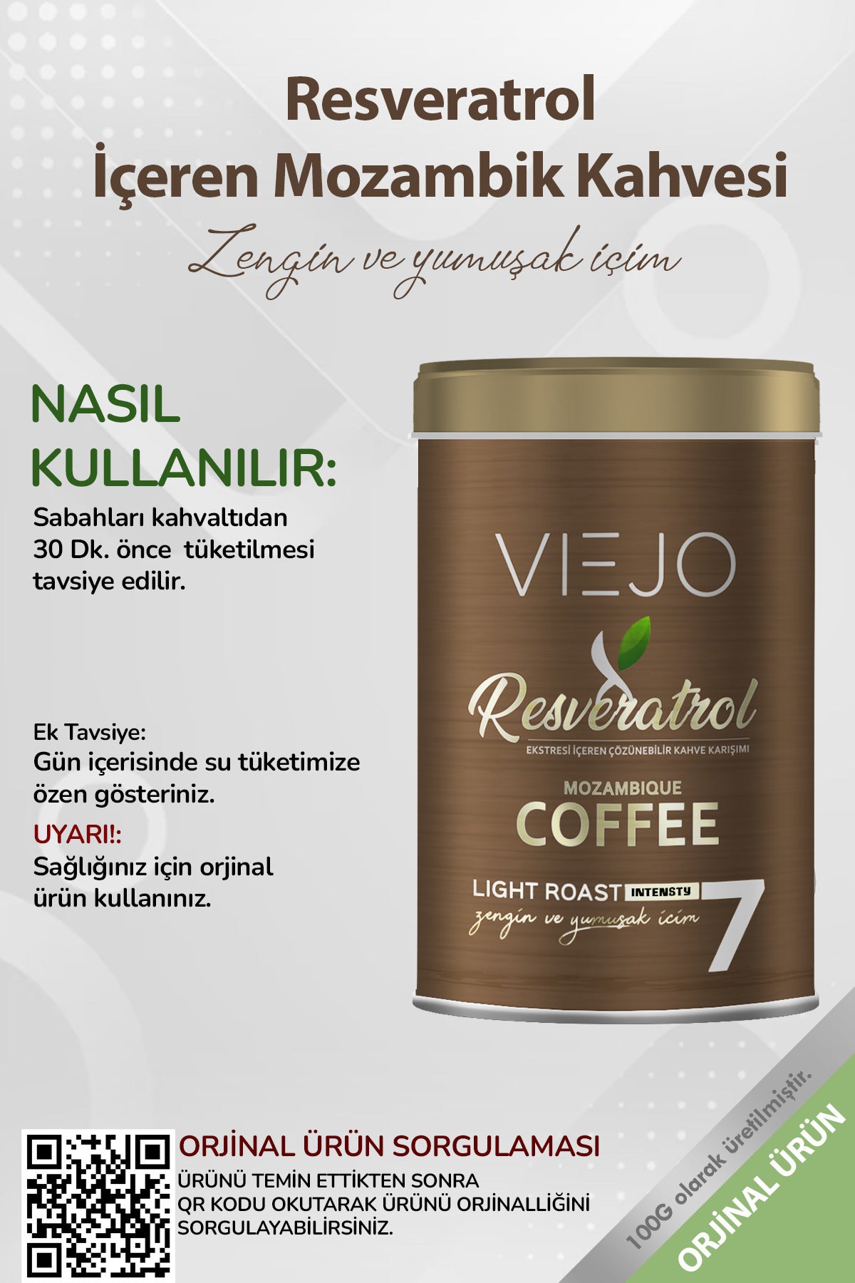 Experience the rich character of Viejo Resveratrol Mozambik Coffee, now available in a convenient 3-pack for daily enjoyment.