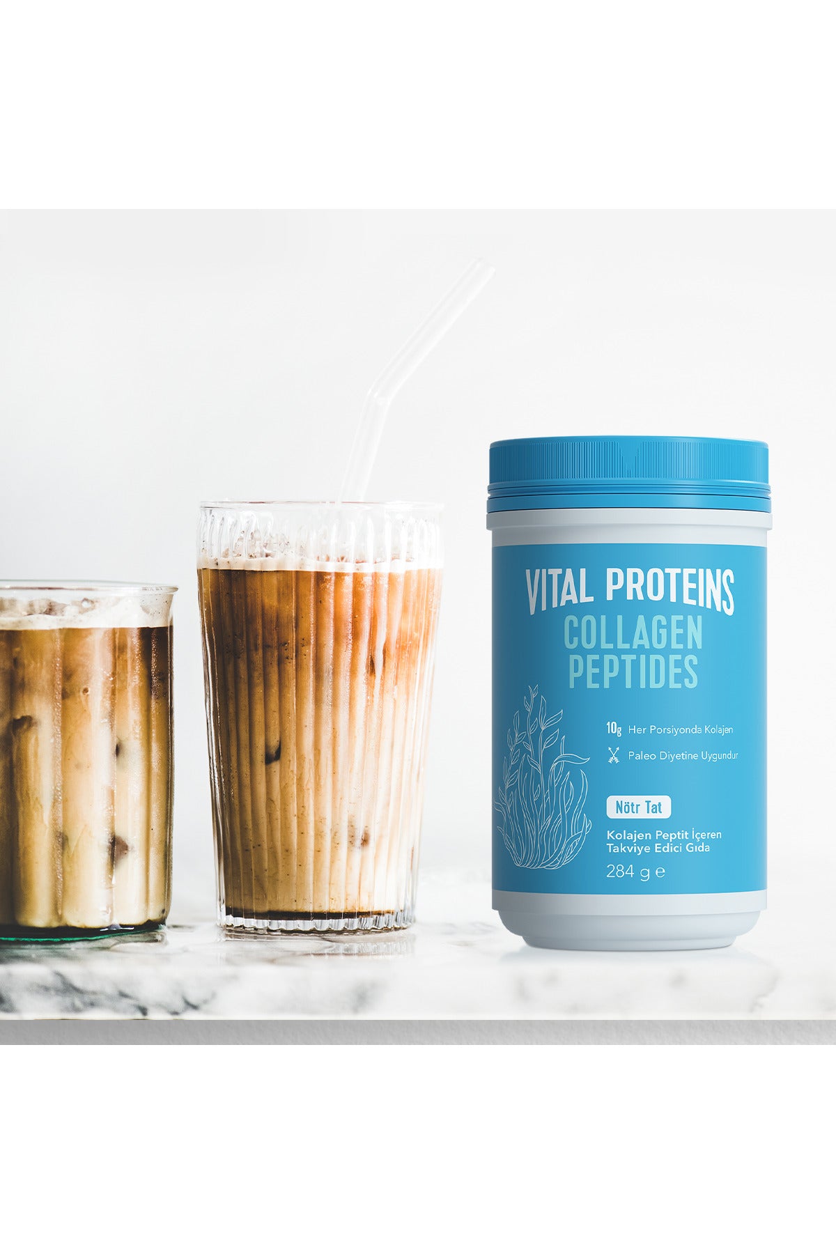 Vital Proteins Collagen Peptides Powder 284 g is a single-ingredient collagen supplement made with hydrolyzed bovine collagen peptides (Type I).