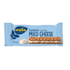 Wasa Mild Cheese Sandwich is a deliciously crunchy rye cracker filled with a creamy mild cheese blend, offering a satisfying snack experience with every bite.
