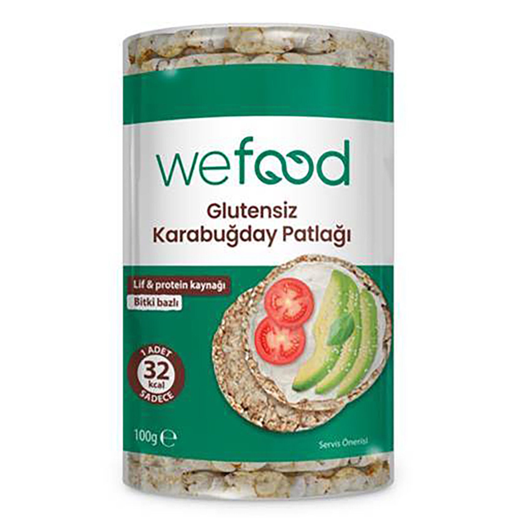 Wefood Buckwheat Rice Cake is a light, crunchy, and nutritious snack made from 100% buckwheat. Perfe