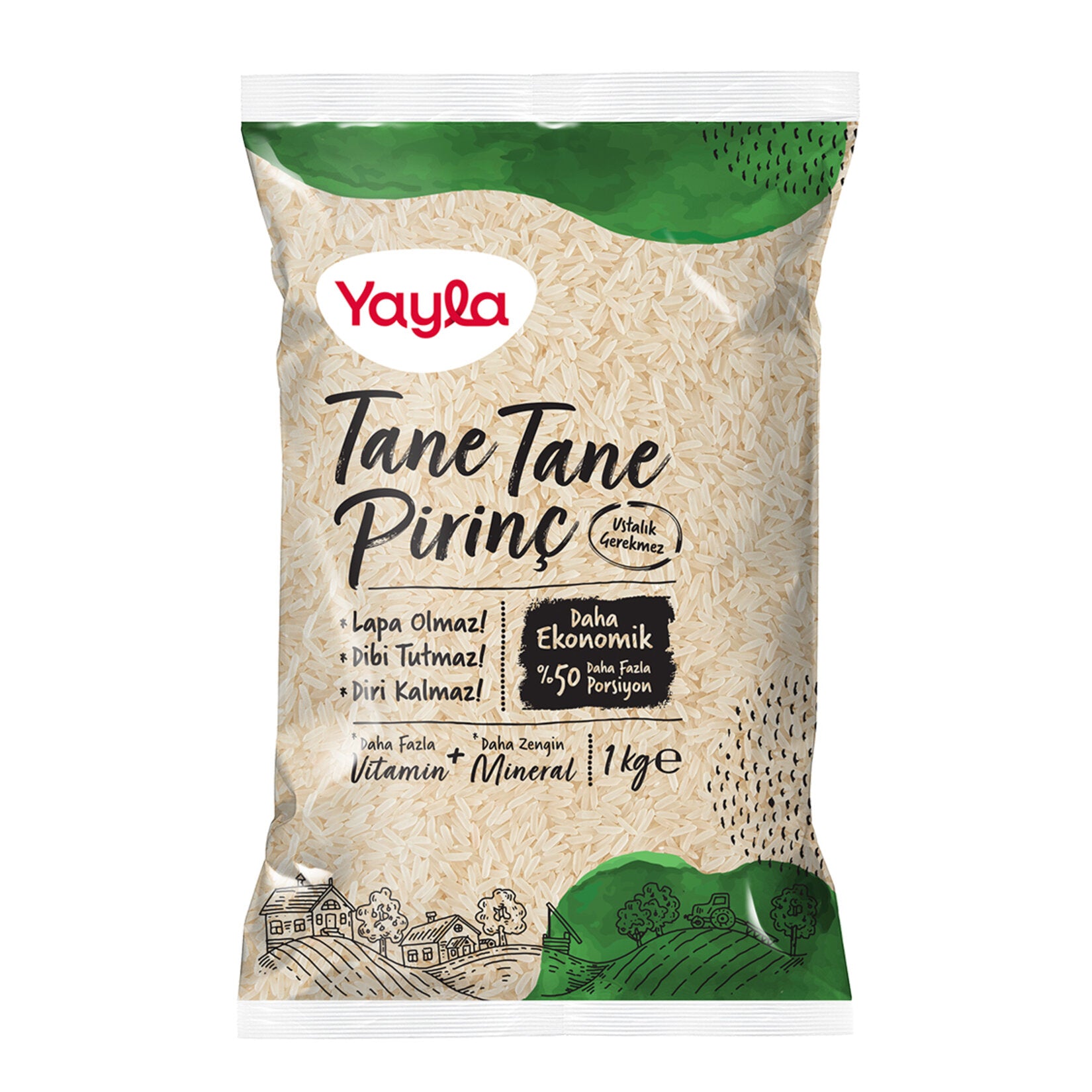 Yayla Tane Tane Rice is a premium-quality rice from Türkiye, known for its fluffy texture and consistent cooking results.