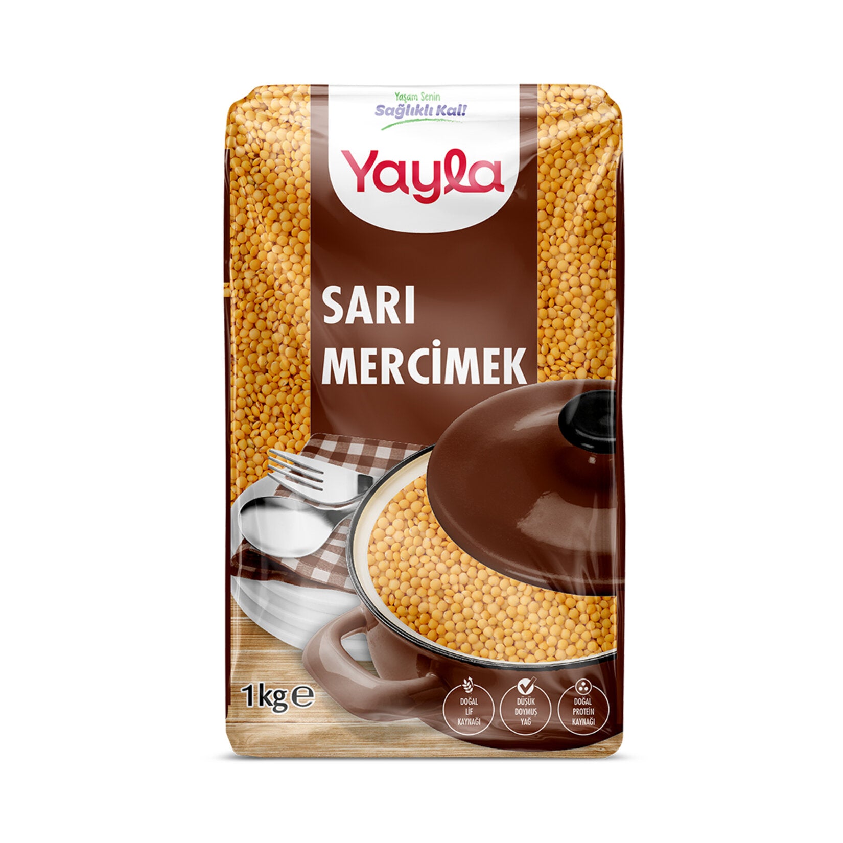 Yayla Yellow Lentils are a staple of Turkish cuisine, known for their rich flavor and high quality.