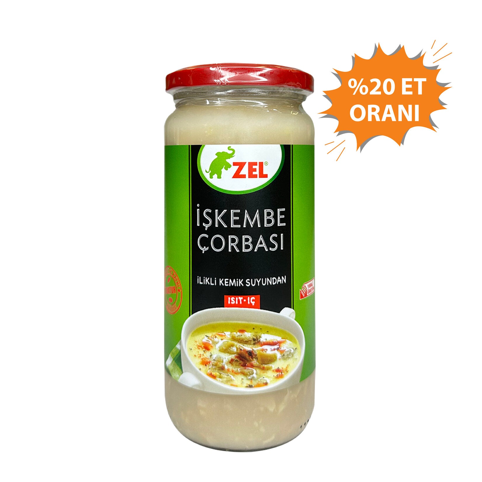 Zel Bone Broth Tripe Soup brings the rich, traditional taste of Turkish tripe soup (Iskembe Corbasi) straight to your table in a convenient ready-to-enjoy format.