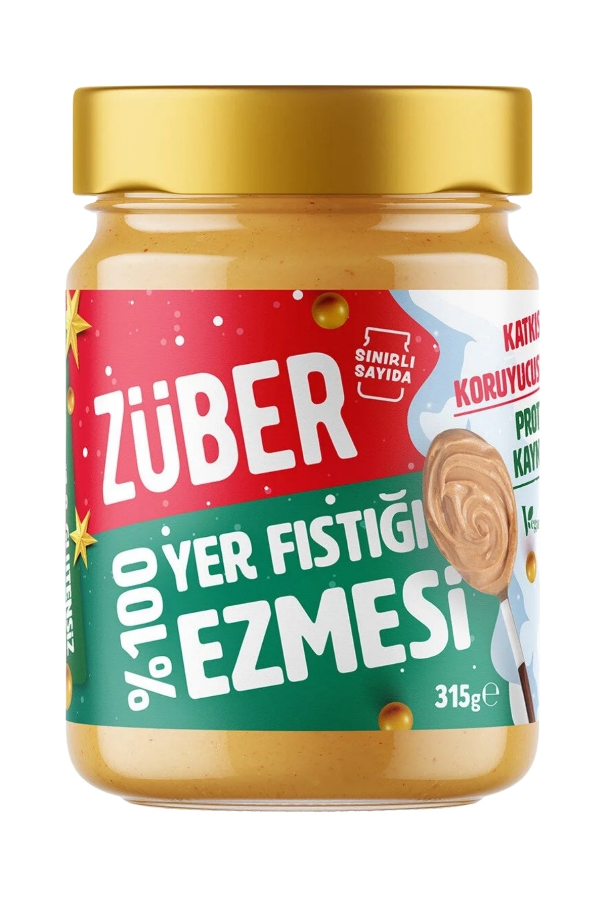 Zuber 100% Peanut Butter Winter Special Edition brings you pure peanut flavor in a limited seasonal design.