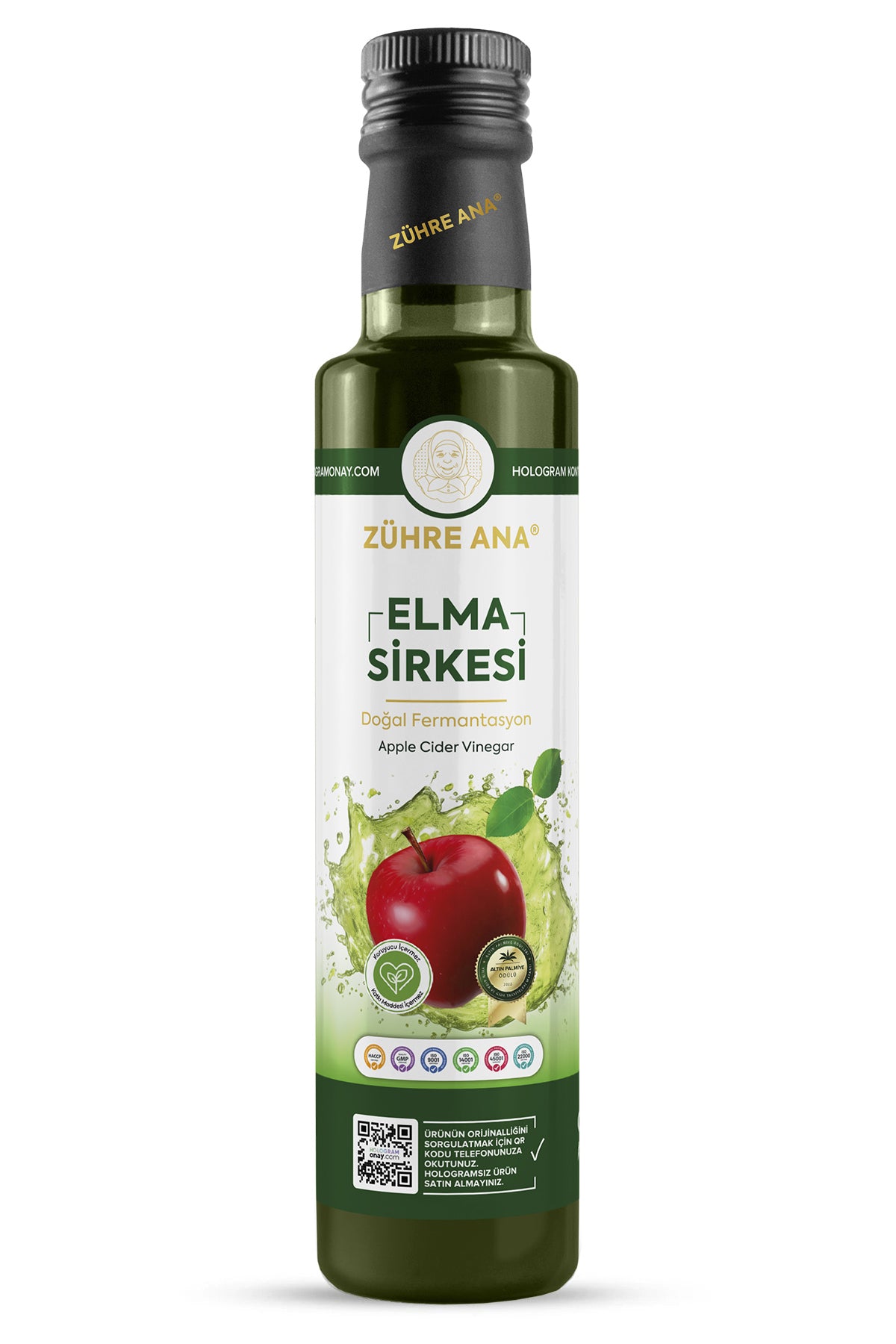 Zuhre Ana Apple Cider Vinegar Natural Fermentation is produced in Türkiye using traditional, time-honored methods.