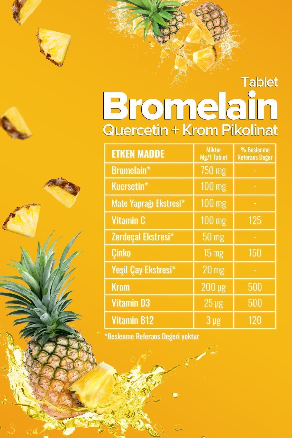 Zuhre Ana Bromelain 60 Tablets is a carefully formulated dietary supplement designed to support daily wellness.
