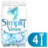 Gillette Simply Venus 2 Kullan At Kadın Tıraş Bıçağı 4'Lü
