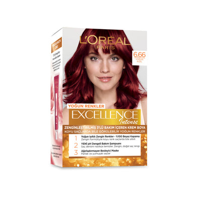 L'Oreal Excellence Intense Hair Color - 6.66 Intense Red