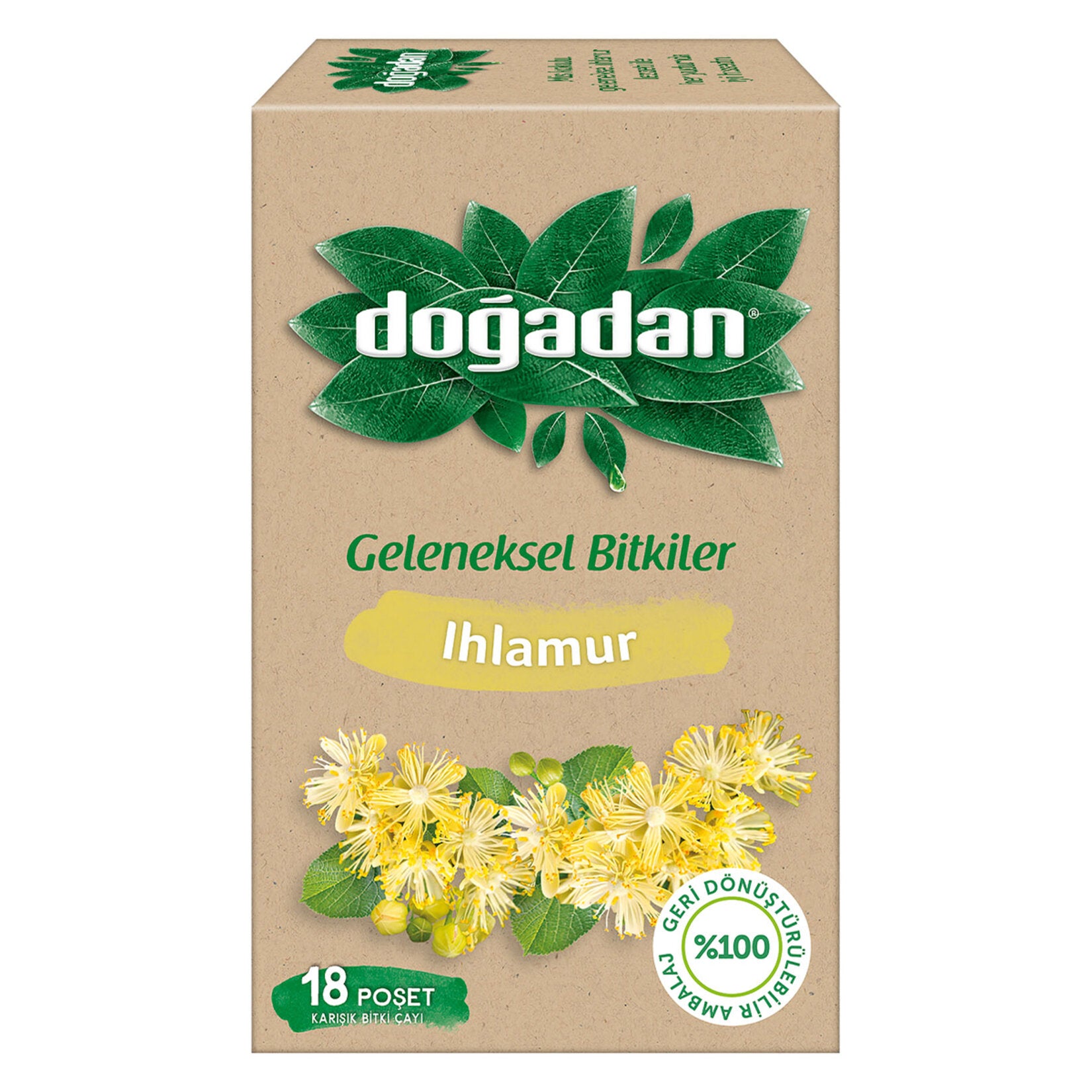 Doğadan Ihlamurlu Karışık Bitki Çayı 18'li 29G
