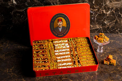 Pomegranate Ottoman Kadayif Large Metal Box