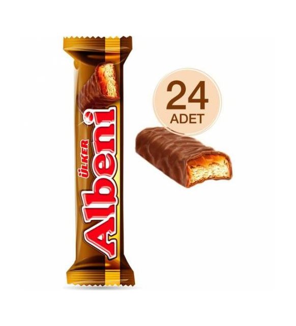 Albeni Chocolate Coated Bar 24 Pieces 40 G