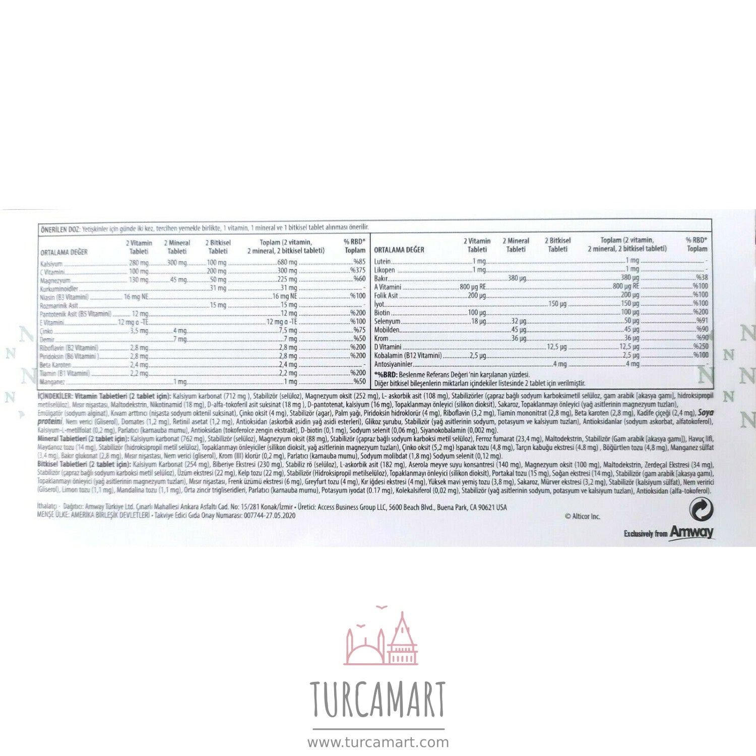 Amway Nutriway Double X 31-day Product