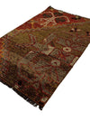 Authentic Turkish Boho Patterned Hand Woven Vintage Rug
