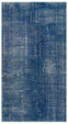 Authentic Turkish Hand Woven Blue Vintage Carpet