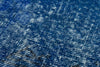 Authentic Turkish Hand Woven Blue Vintage Carpet