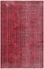 Authentic Turkish Hand Woven Red Vintage Carpet