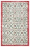 Authentic Turkish Natural Pattern Vintage Hand Woven Carpet