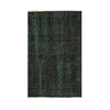 Authentic Turkish Vintage Green Hand Woven Rug