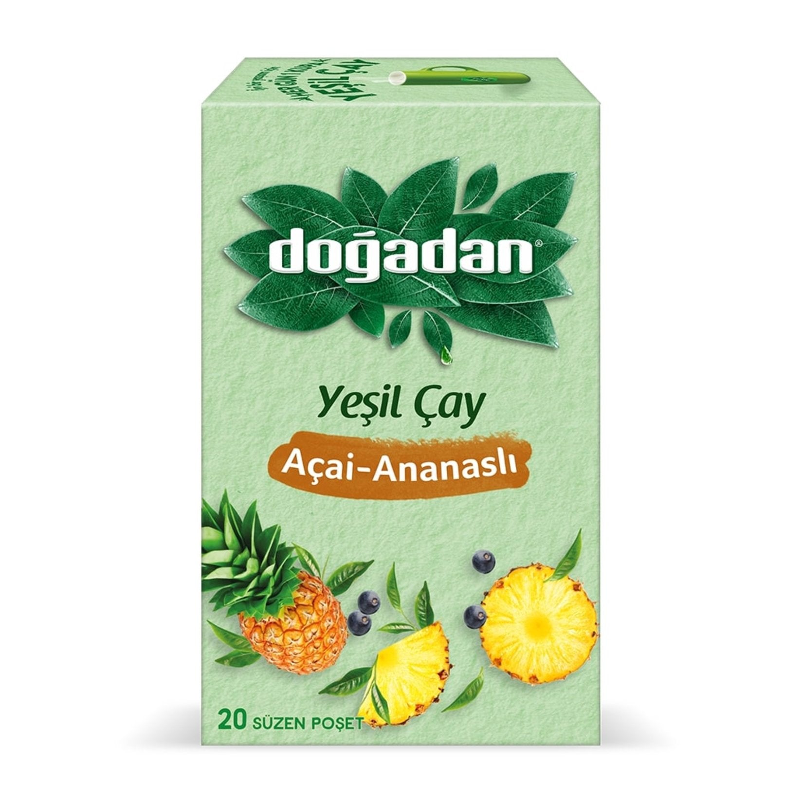 Doğadan Green Tea with Açai Pineapple (Ananas Acai Çayı) 20 pcs.