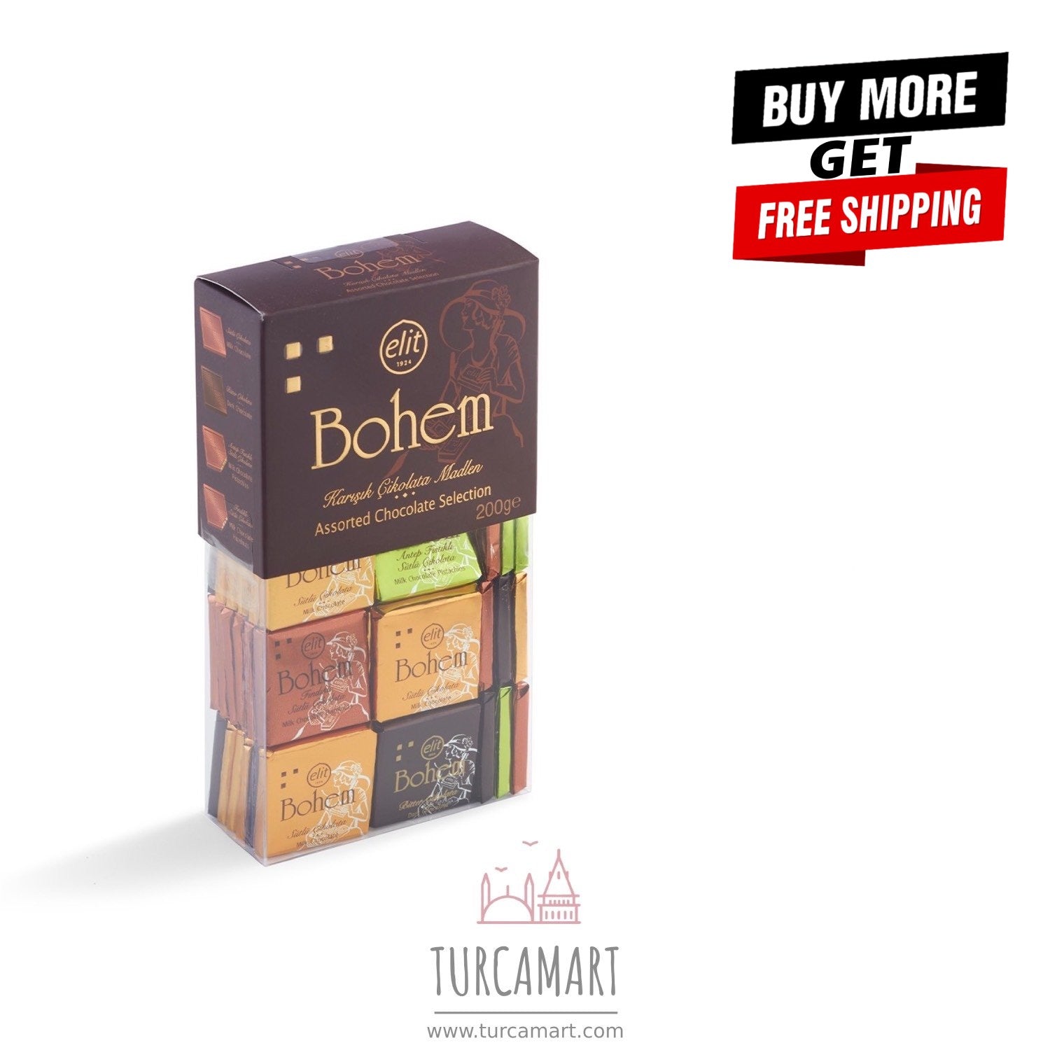 Elit Bohemian Lid Acetate Box 200 Gr Saver Pack
