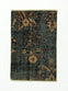 Green Floral Pattern Hand Woven Vintage Rug