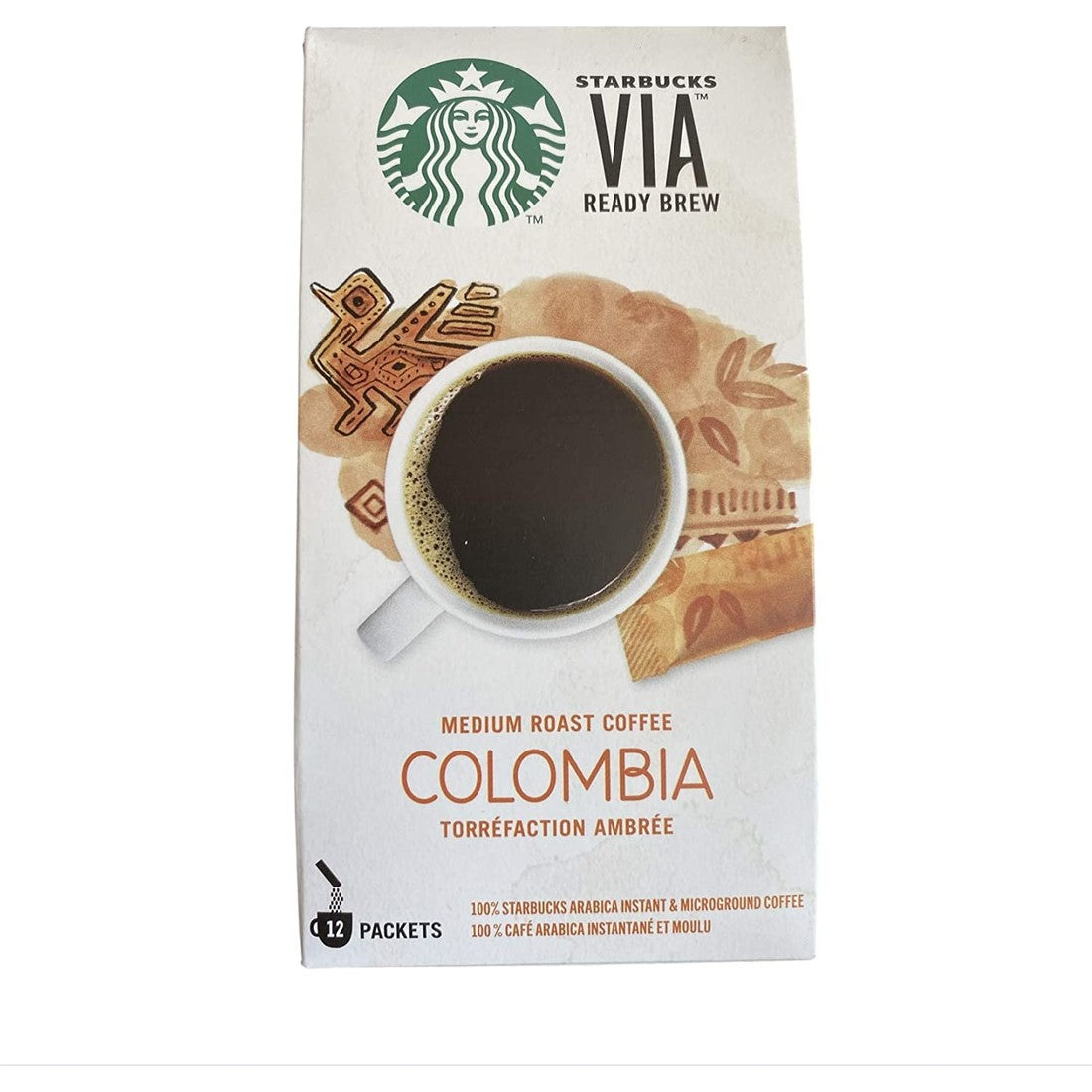 Starbucks Via Instant Coffee Colombia Brew Packets