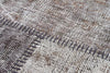 Turkish Hand Woven Gray Color Patchwork Carpet