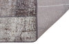 Turkish Hand Woven Gray Color Patchwork Carpet