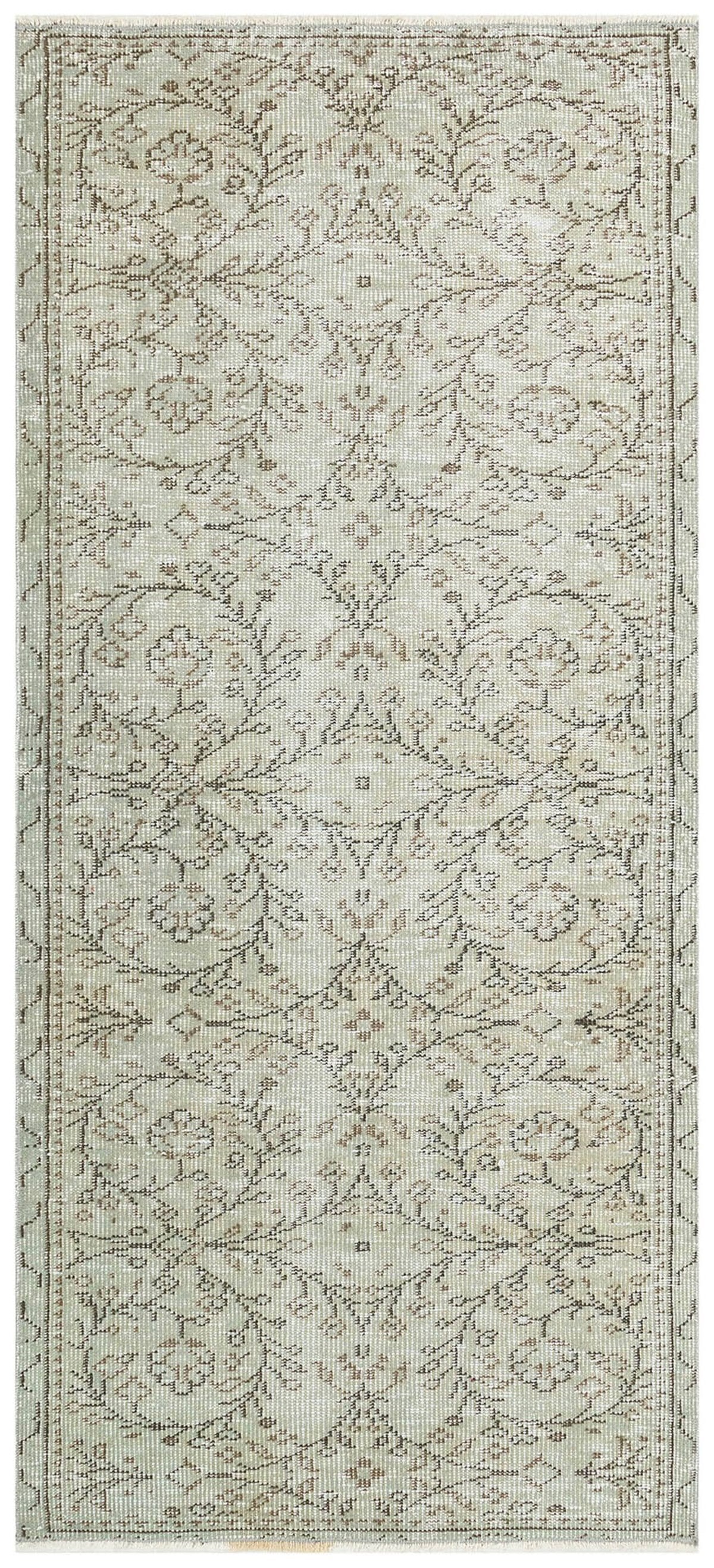 Turkish Handwoven Light Turquoise Color Vintage Carpet, Bohemian Rug