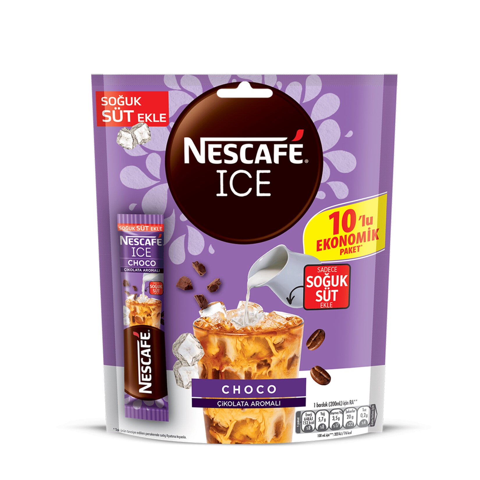 Nescafe Ice Choco 3in1 Chocolate Flavored Coffee (Pack of 10)